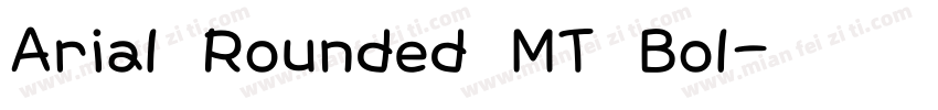 Arial Rounded MT Bol字体转换